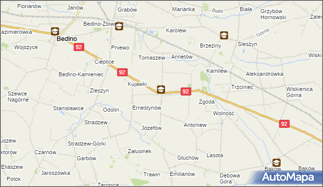 mapa Plecka Dąbrowa, Plecka Dąbrowa na mapie Targeo