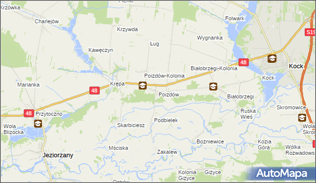 mapa Poizdów, Poizdów na mapie Targeo