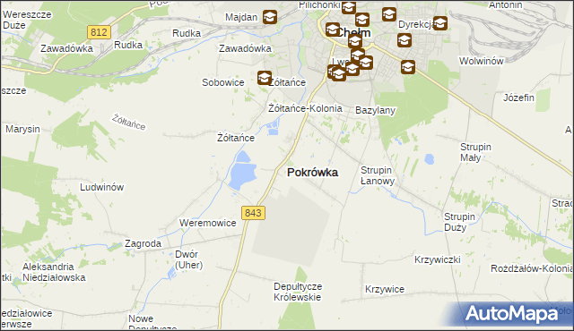 mapa Pokrówka, Pokrówka na mapie Targeo