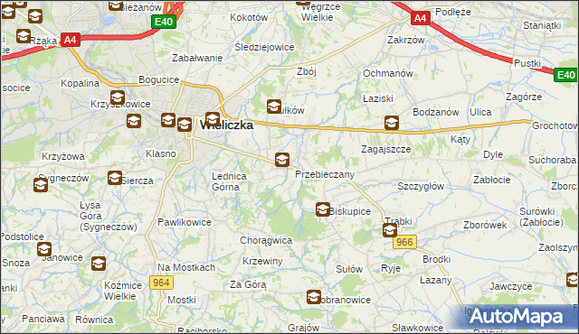 mapa Przebieczany, Przebieczany na mapie Targeo