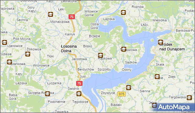 mapa Rąbkowa, Rąbkowa na mapie Targeo