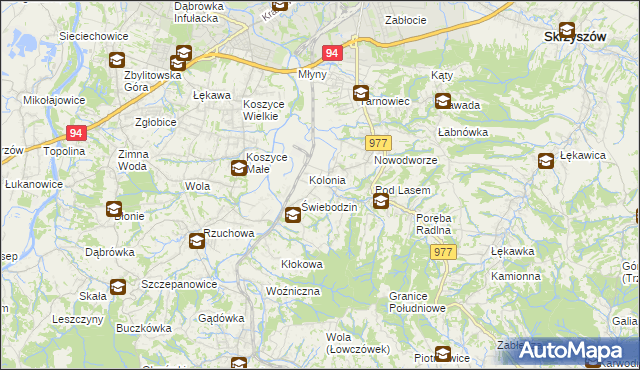 mapa Radlna, Radlna na mapie Targeo