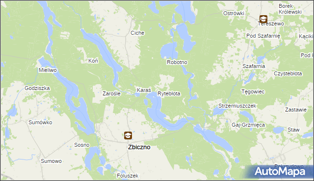 mapa Rytebłota, Rytebłota na mapie Targeo