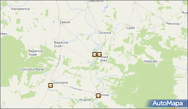 mapa Sarnowo gmina Kuczbork-Osada, Sarnowo gmina Kuczbork-Osada na mapie Targeo