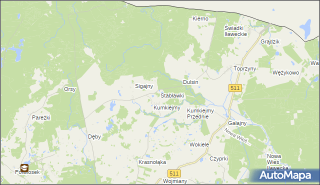 mapa Stabławki, Stabławki na mapie Targeo