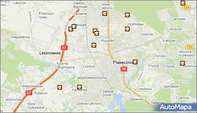 mapa Stara Iwiczna, Stara Iwiczna na mapie Targeo