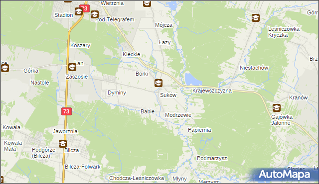 mapa Suków gmina Daleszyce, Suków gmina Daleszyce na mapie Targeo