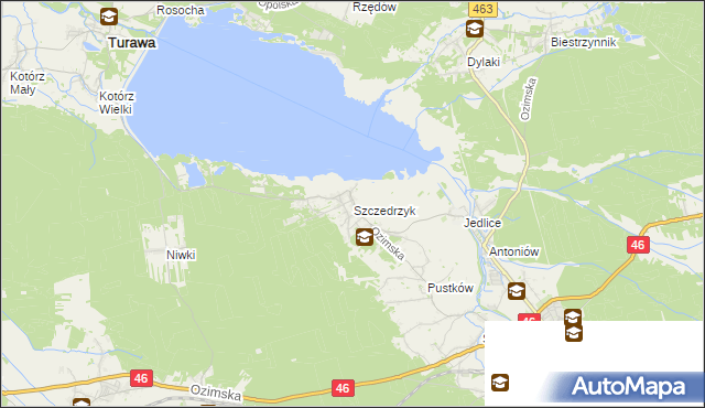 mapa Szczedrzyk, Szczedrzyk na mapie Targeo