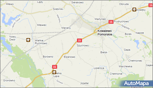 mapa Szychowo, Szychowo na mapie Targeo