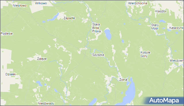 mapa Szyszka, Szyszka na mapie Targeo