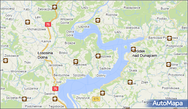 mapa Tabaszowa, Tabaszowa na mapie Targeo