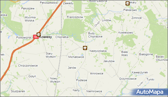 mapa Turowa Wola, Turowa Wola na mapie Targeo