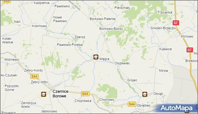 mapa Węgra, Węgra na mapie Targeo