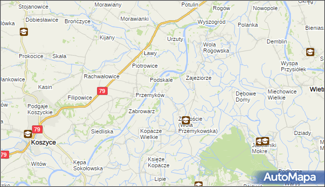 mapa Wola Przemykowska, Wola Przemykowska na mapie Targeo