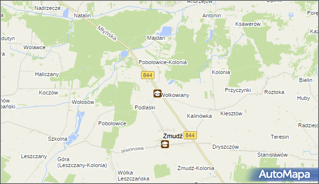 mapa Wołkowiany, Wołkowiany na mapie Targeo