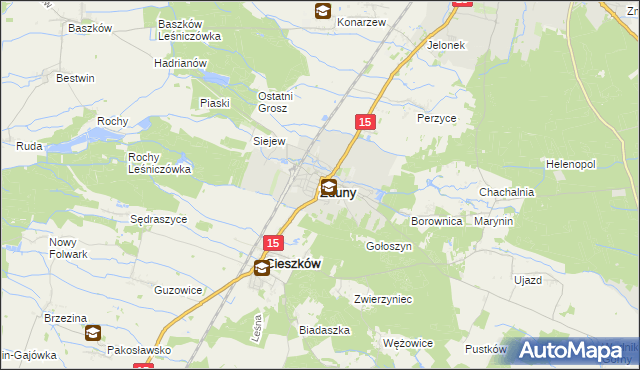 mapa Zduny powiat krotoszyński, Zduny powiat krotoszyński na mapie Targeo