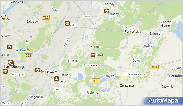 mapa Żupawa, Żupawa na mapie Targeo