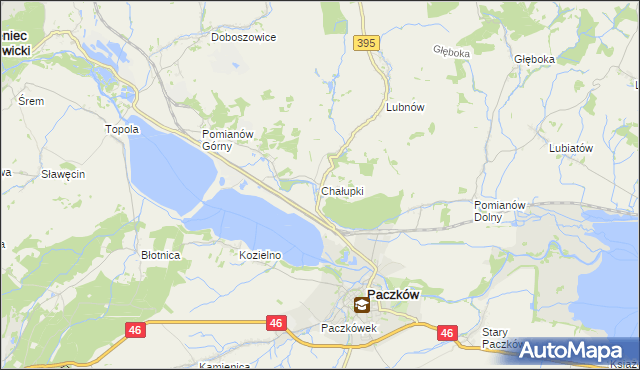 mapa Chałupki gmina Kamieniec Ząbkowicki, Chałupki gmina Kamieniec Ząbkowicki na mapie Targeo