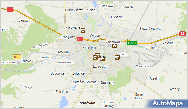 mapa Chełma, Chełm na mapie Targeo