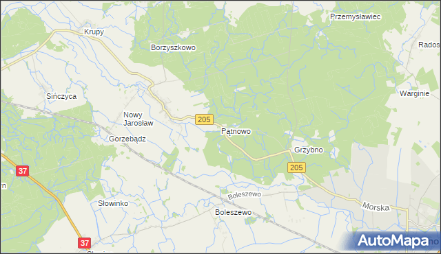 mapa Pątnowo, Pątnowo na mapie Targeo