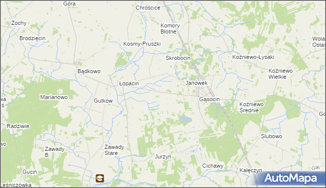 mapa Soboklęszcz gmina Sońsk, Soboklęszcz gmina Sońsk na mapie Targeo