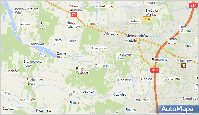 mapa Wola Grzymkowa, Wola Grzymkowa na mapie Targeo