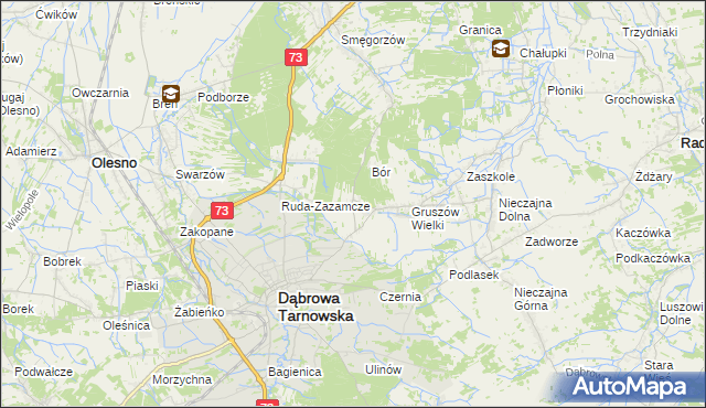 mapa Gruszów Mały, Gruszów Mały na mapie Targeo