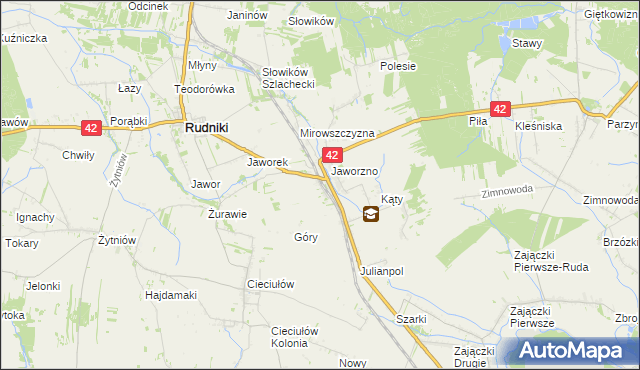 mapa Jaworzno Bankowe, Jaworzno Bankowe na mapie Targeo