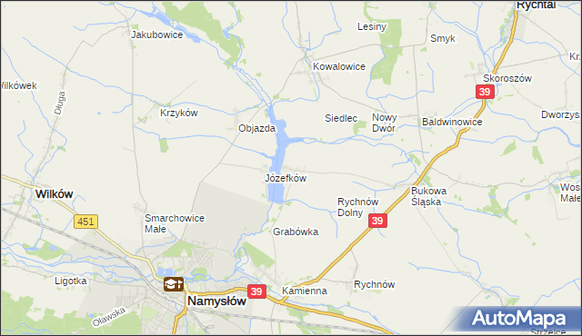 mapa Michalice, Michalice na mapie Targeo