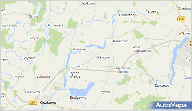 mapa Olekszyn, Olekszyn na mapie Targeo