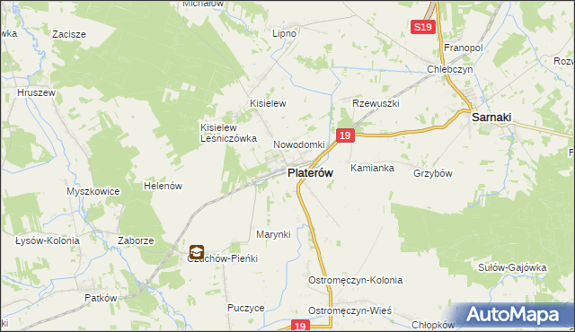 mapa Platerów, Platerów na mapie Targeo