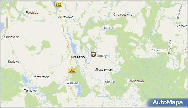 mapa Rzepczyno, Rzepczyno na mapie Targeo