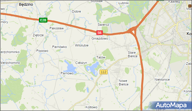 mapa Tatów, Tatów na mapie Targeo