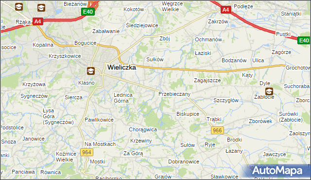 mapa Przebieczany, Przebieczany na mapie Targeo