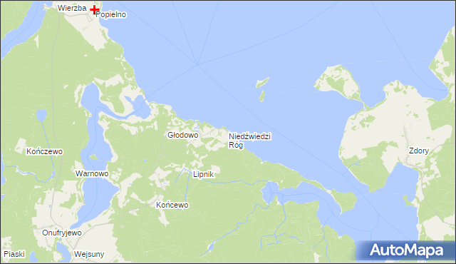 mapa Niedźwiedzi Róg, Niedźwiedzi Róg na mapie Targeo