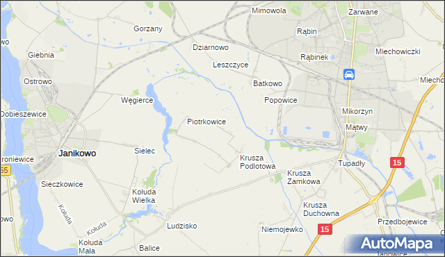 mapa Żalinowo, Żalinowo na mapie Targeo