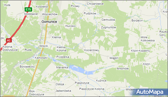 mapa Kocierzowy, Kocierzowy na mapie Targeo