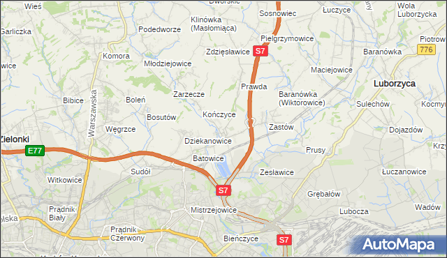 mapa Raciborowice gmina Michałowice, Raciborowice gmina Michałowice na mapie Targeo