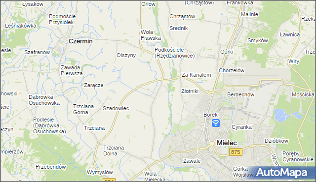 mapa Rzędzianowice, Rzędzianowice na mapie Targeo