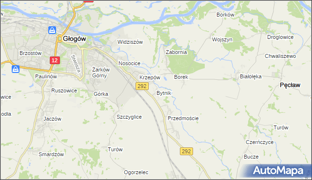mapa Bytnik, Bytnik na mapie Targeo