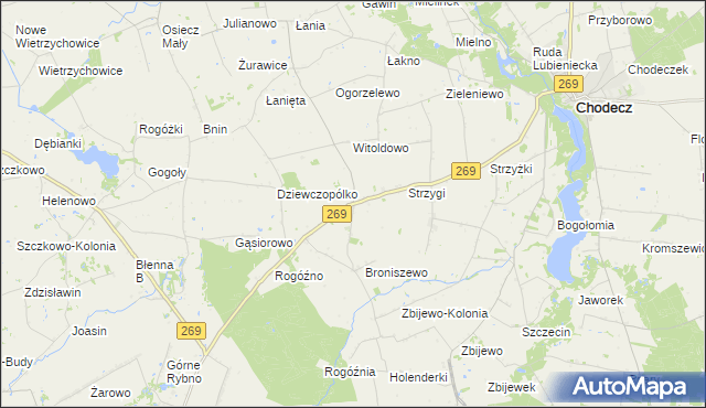 mapa Cetty, Cetty na mapie Targeo