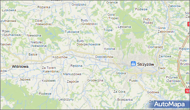 mapa Dobrzechów, Dobrzechów na mapie Targeo