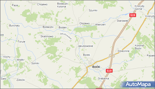 mapa Jakubowskie, Jakubowskie na mapie Targeo