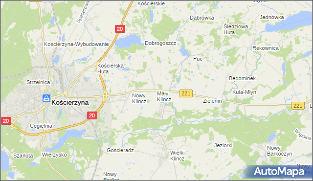 mapa Mały Klincz, Mały Klincz na mapie Targeo