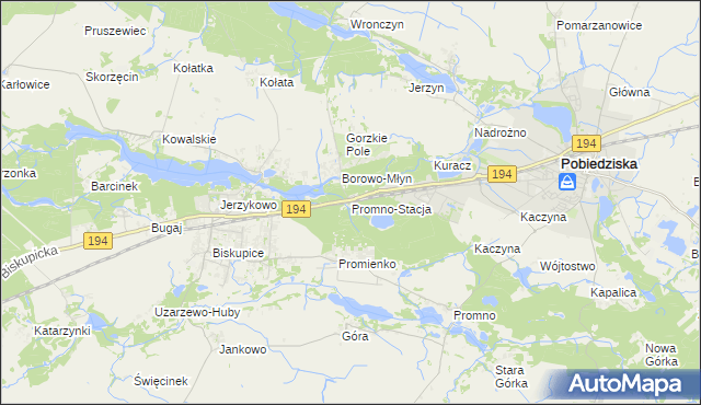 mapa Promno-Stacja, Promno-Stacja na mapie Targeo
