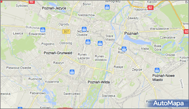 mapa Rynek Wildecki, Rynek Wildecki na mapie Targeo