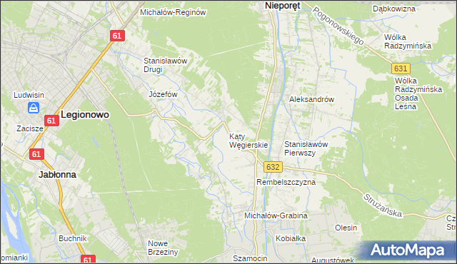 mapa Kąty Węgierskie, Kąty Węgierskie na mapie Targeo