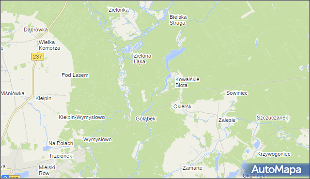 mapa Kiełpiński Most, Kiełpiński Most na mapie Targeo