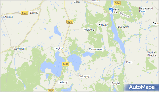 mapa Łabędziewo, Łabędziewo na mapie Targeo