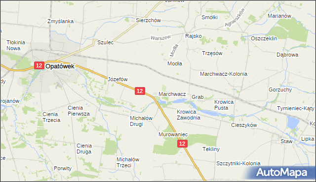 mapa Marchwacz, Marchwacz na mapie Targeo